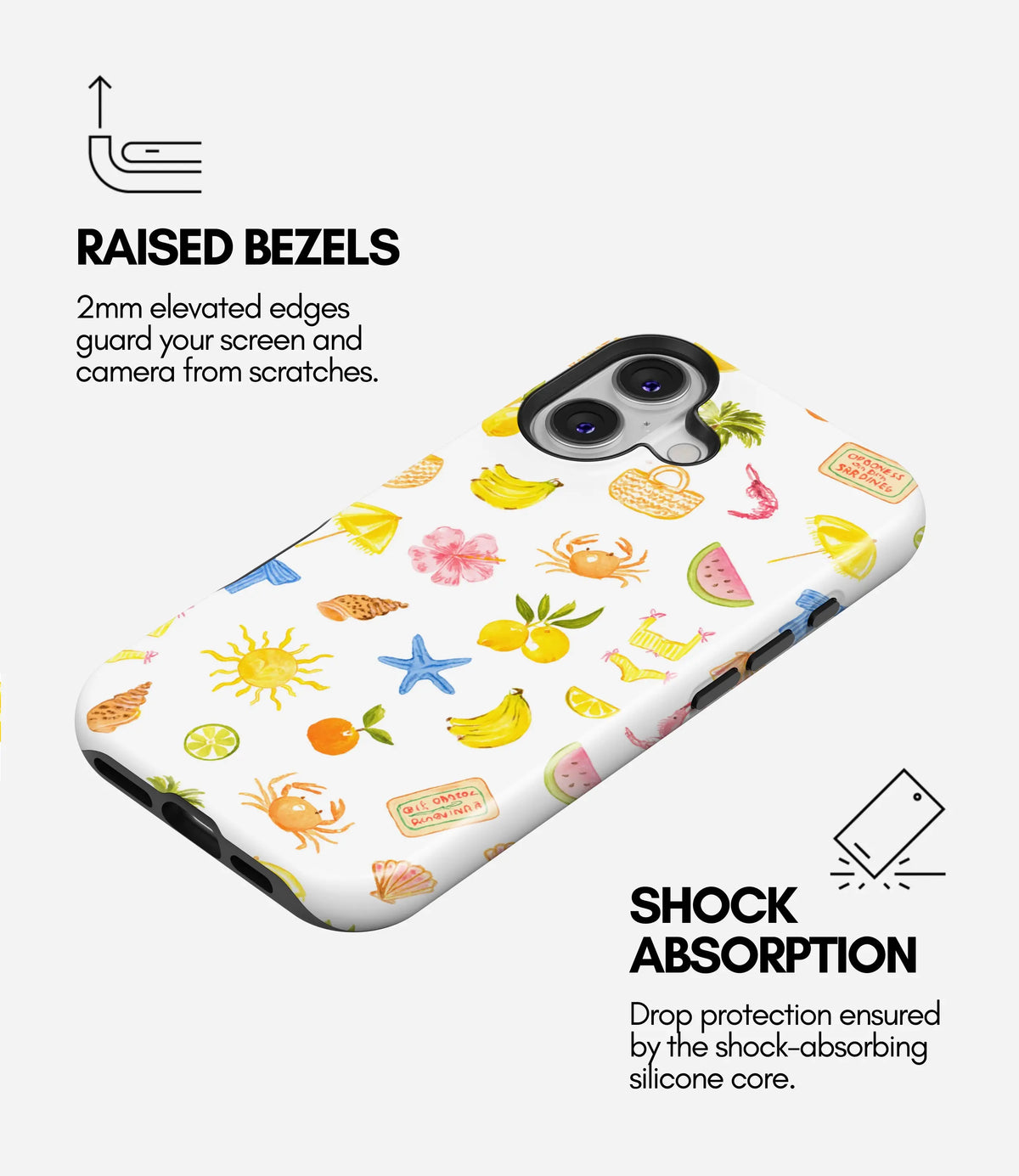 Beach Please Premium Tough Shining Phone Case (Double Layer) Available For All iPhone Models