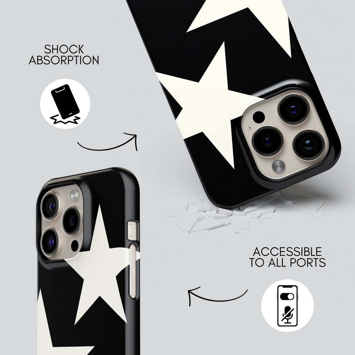 Baddie Premium Tough Shining Phone Case (Double Layer) Available For All iPhone Models