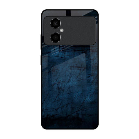 Dark Blue Grunge Glossy Case for Poco M4 5G