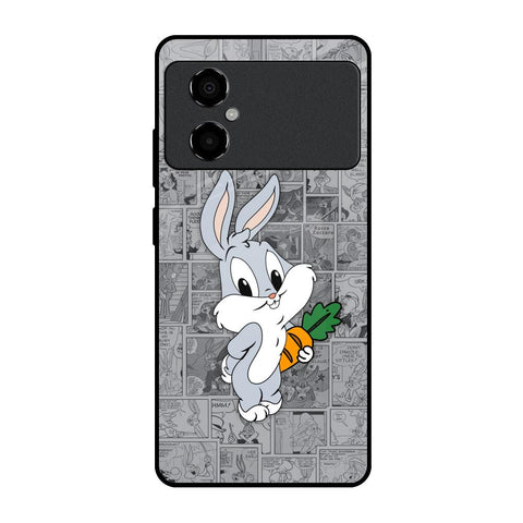 Cute Baby Bunny Glossy Case for Poco M4 5G