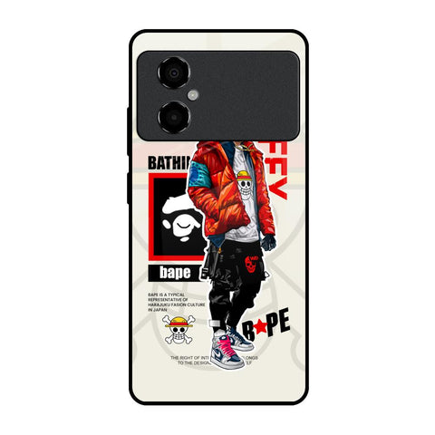 Bape Luffy Glossy Case for Poco M4 5G