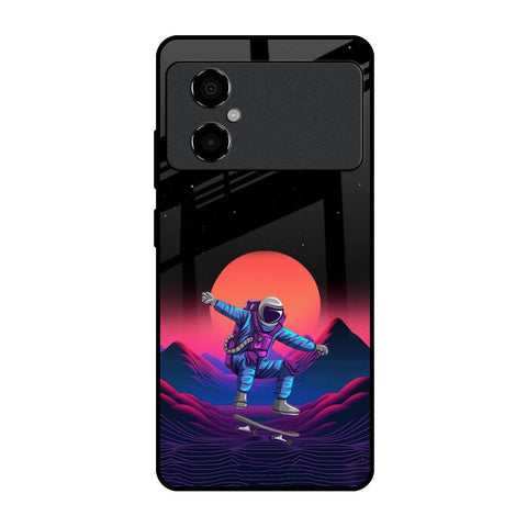 Retro Astronaut Glossy Case for Poco M4 5G