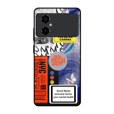 Smile for Camera Glossy Case for Poco M4 5G