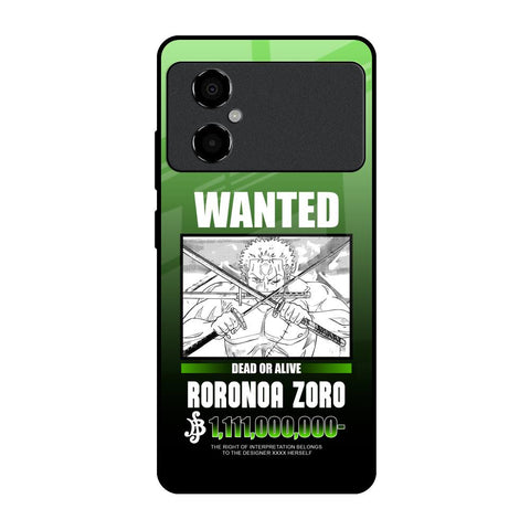 Zoro Wanted Glossy Case for Poco M4 5G