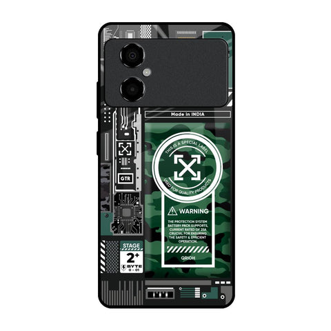 Green Camo Circuit Glossy Case for Poco M4 5G