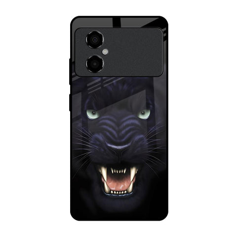 Angry Black Leopard Glossy Case for Poco M4 5G