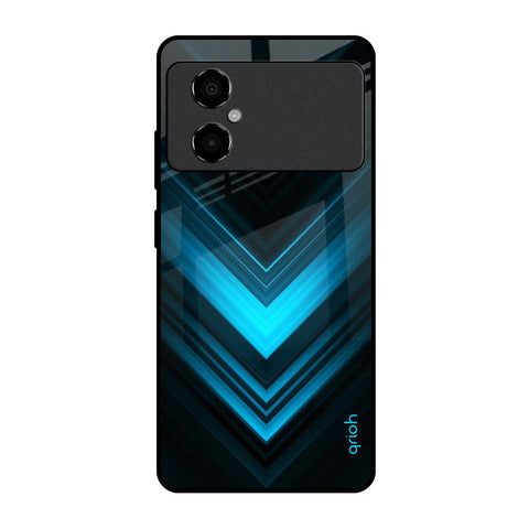 Vertical Blue Arrow Glossy Case For Poco M4 5G