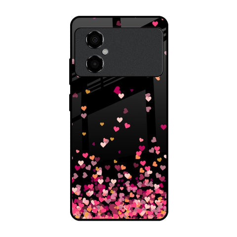 Heart Rain Fall Glossy Case For Poco M4 5G