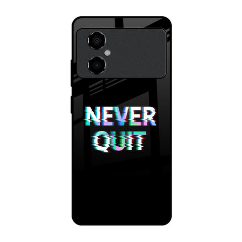 Never Quit Glossy Case For Poco M4 5G