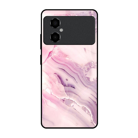 Diamond Pink Gradient Glossy Case For Poco M4 5G