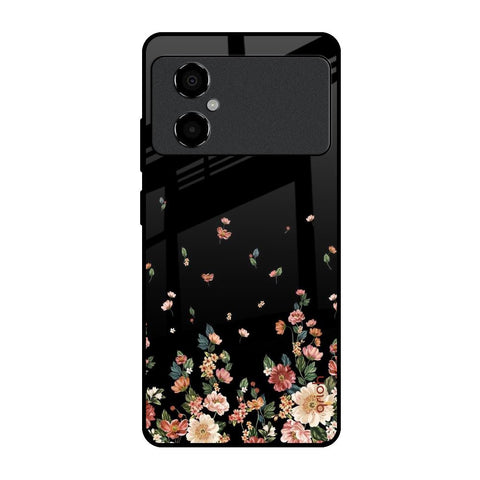 Floating Floral Print Glossy Case for Poco M4 5G