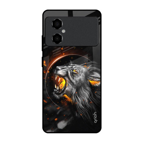 Aggressive Lion Glossy Case for Poco M4 5G