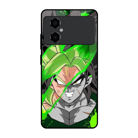 Anime Green Splash Glossy Case for Poco M4 5G