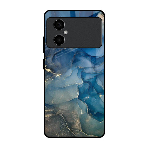 Blue Cool Marble Glossy Case for Poco M4 5G