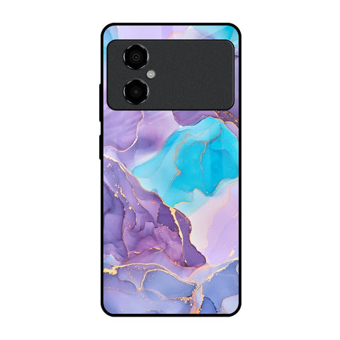 Alcohol ink Marble Glossy Case for Poco M4 5G