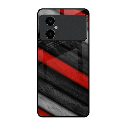 Soft Wooden Texture Glossy Case for Poco M4 5G