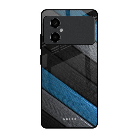Multicolor Wooden Effect Glossy Case for Poco M4 5G