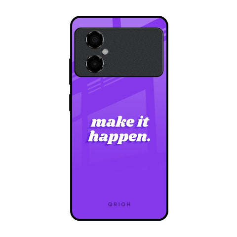 Make it Happen Glossy Case for Poco M4 5G
