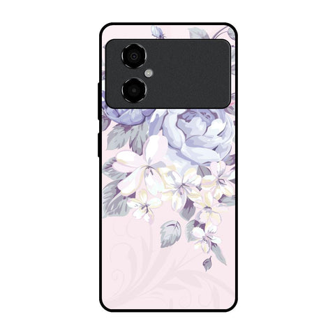 Elegant Floral Glossy Case for Poco M4 5G