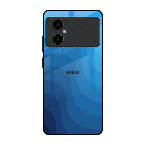 Blue Wave Abstract Glossy Case for Poco M4 5G