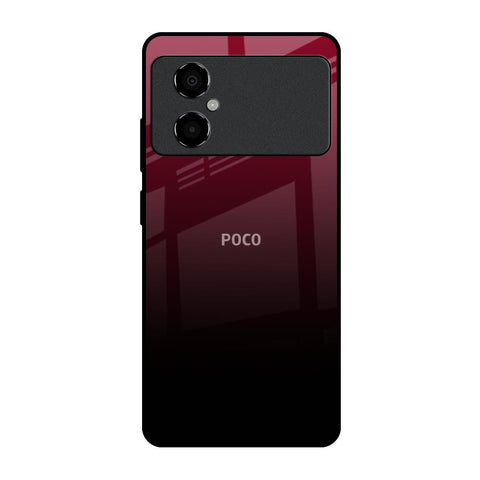 Wine Red Glossy Case For Poco M4 5G