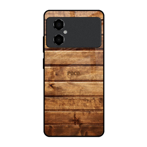 Wooden Planks Glossy Case for Poco M4 5G