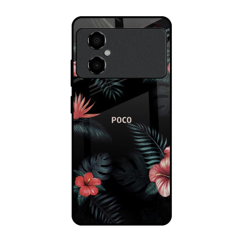 Tropical Art Flower Glossy Case for Poco M4 5G