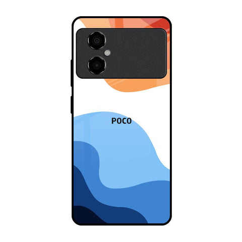 Wavy Color Pattern Glossy Case for Poco M4 5G