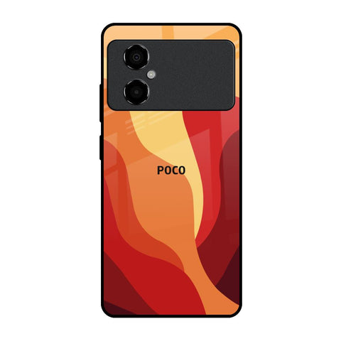 Magma Color Pattern Glossy Case for Poco M4 5G