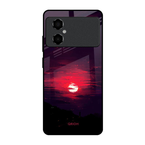 Morning Red Sky Glossy Case For Poco M4 5G