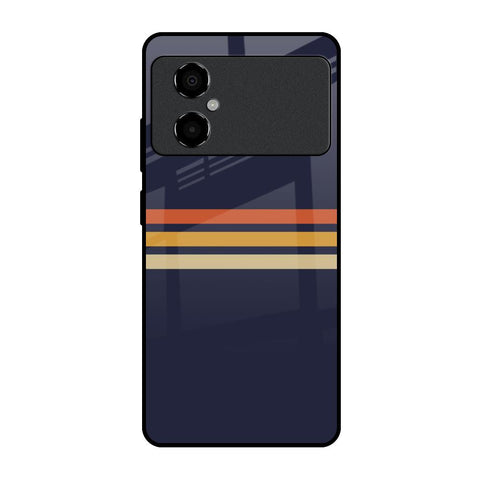 Tricolor Stripes Glossy Case For Poco M4 5G