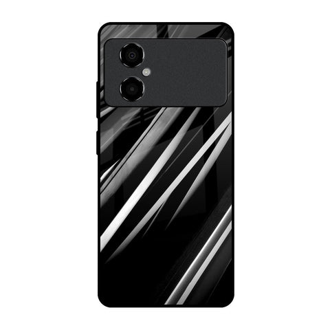Black & Grey Gradient Glossy Case For Poco M4 5G
