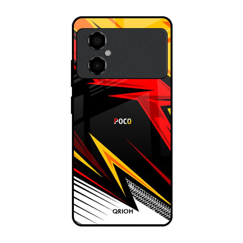 Race Jersey Pattern Glossy Case For Poco M4 5G