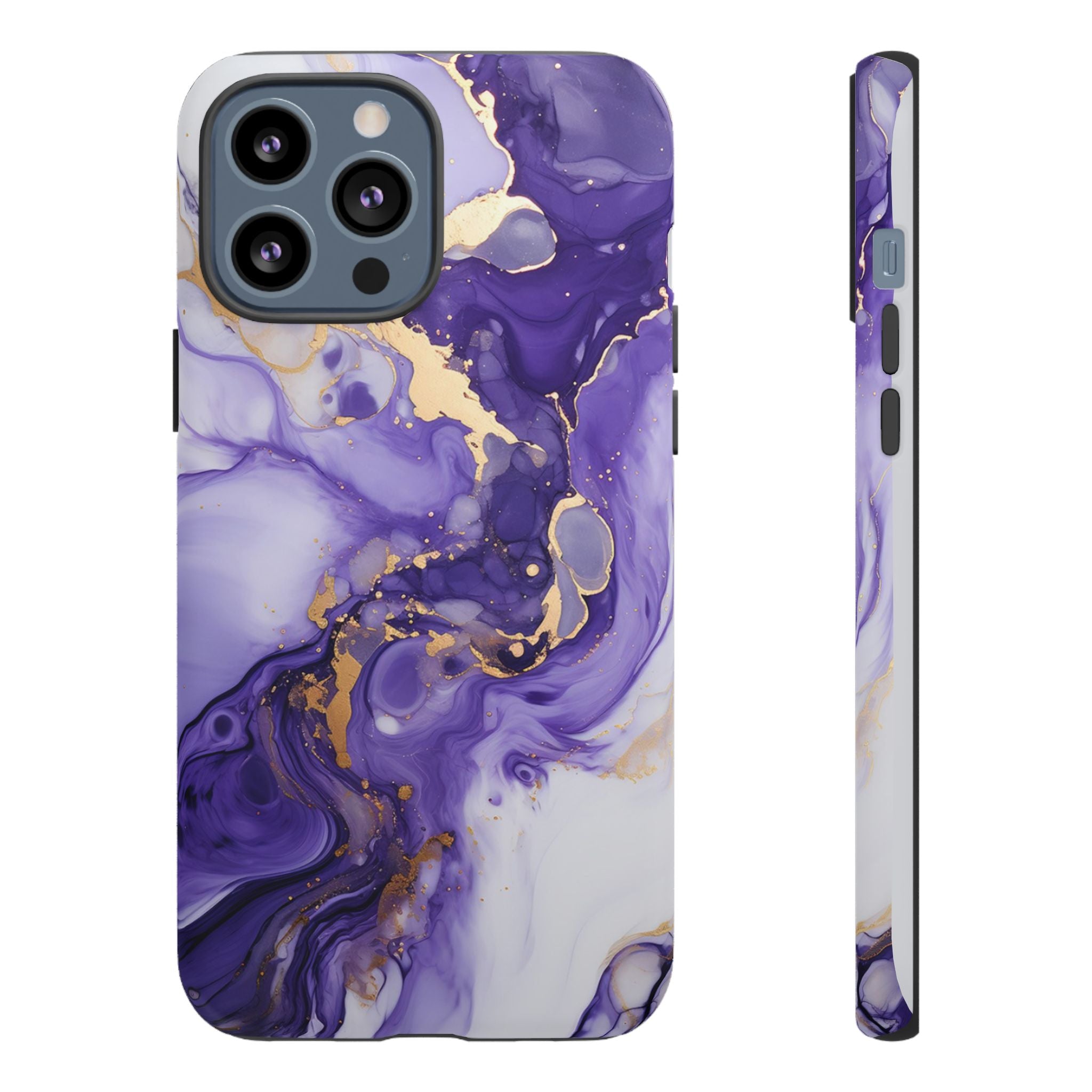 Violet Flow Premium Tough Shining Phone Case (Double Layer) Available For All iPhone Models
