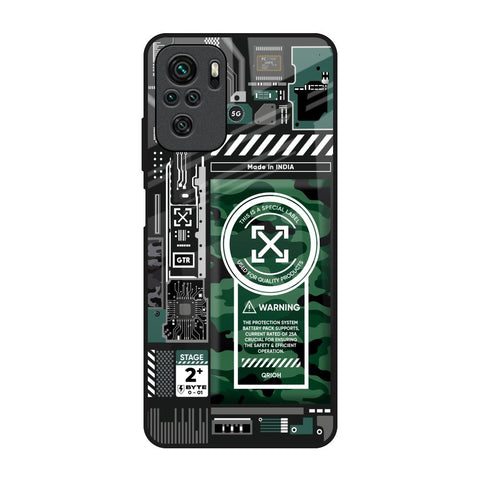 Green Camo Circuit Glossy Case for Redmi Note 11 SE