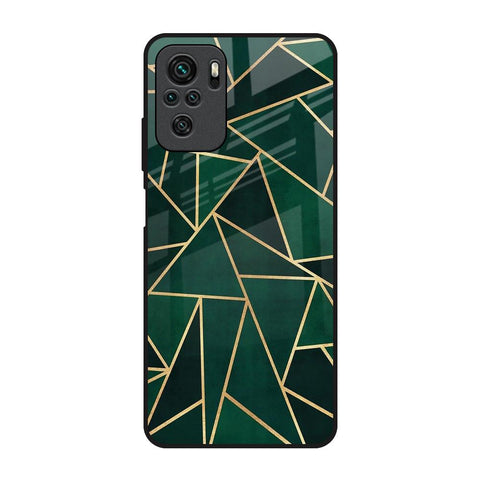 Abstract Green Glossy Case For Redmi Note 11 SE