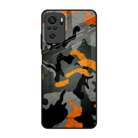 Camouflage Orange Glossy Case For Redmi Note 11 SE