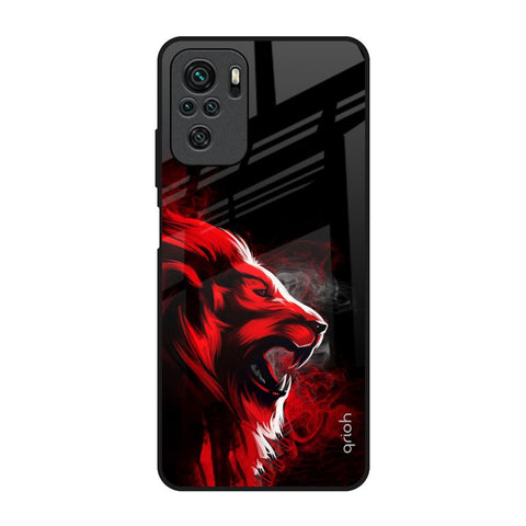 Red Angry Lion Glossy Case for Redmi Note 11 SE