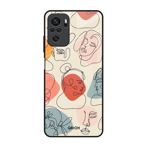 Abstract Faces Glossy Case for Redmi Note 11 SE