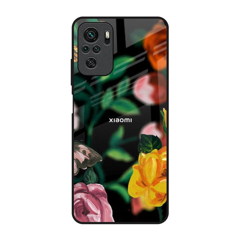 Flowers & Butterfly Glossy Case for Redmi Note 11 SE