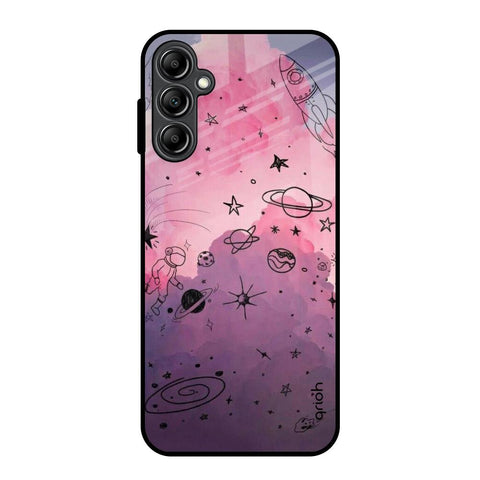 Space Doodles Glossy Case for Samsung Galaxy A14 5G