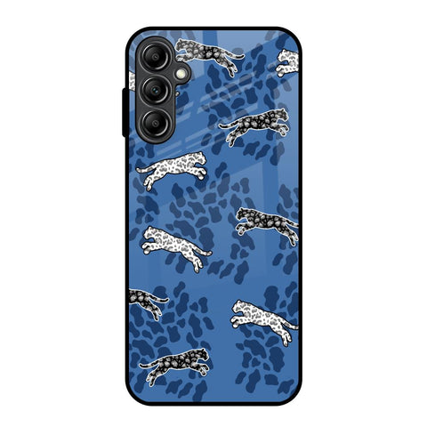Blue Cheetah Glossy Case for Samsung Galaxy A14 5G