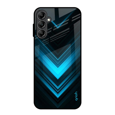 Vertical Blue Arrow Glossy Case For Samsung Galaxy A14 5G