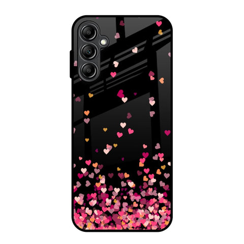 Heart Rain Fall Glossy Case For Samsung Galaxy A14 5G