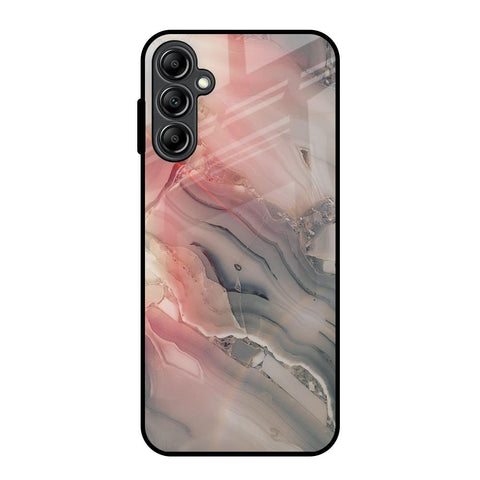 Pink And Grey Marble Glossy Case For Samsung Galaxy A14 5G