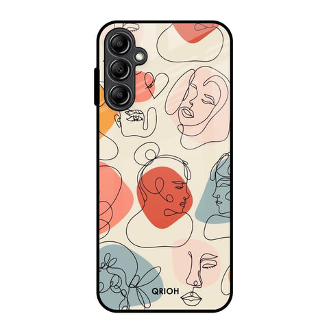 Abstract Faces Glossy Case for Samsung Galaxy A14 5G