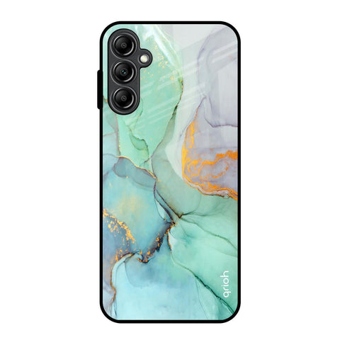 Green Marble Glossy Case for Samsung Galaxy A14 5G