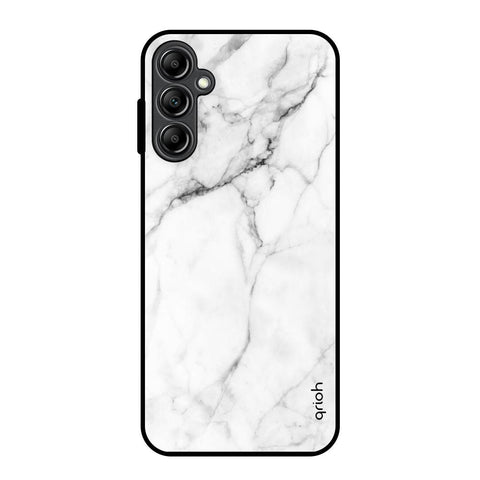 Modern White Marble Glossy Case for Samsung Galaxy A14 5G