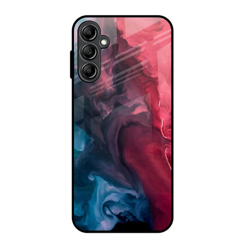 Blue & Red Smoke Glossy Case for Samsung Galaxy A14 5G