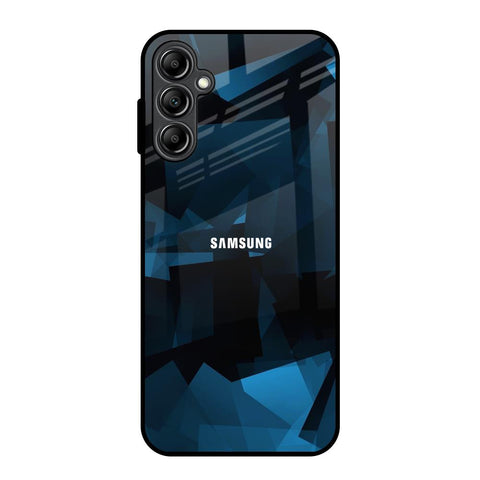 Polygonal Blue Box Glossy Case For Samsung Galaxy A14 5G